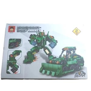 New Engineering Building Block Set Bull Dozer Tranforms Robot 452 Pcs Boy Gift